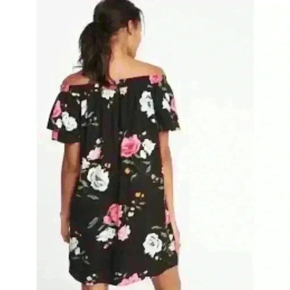 Old Navy Off-Shoulder Ruffle Sleeve Floral Dress Woman's Size XL - Picture 2 of 6